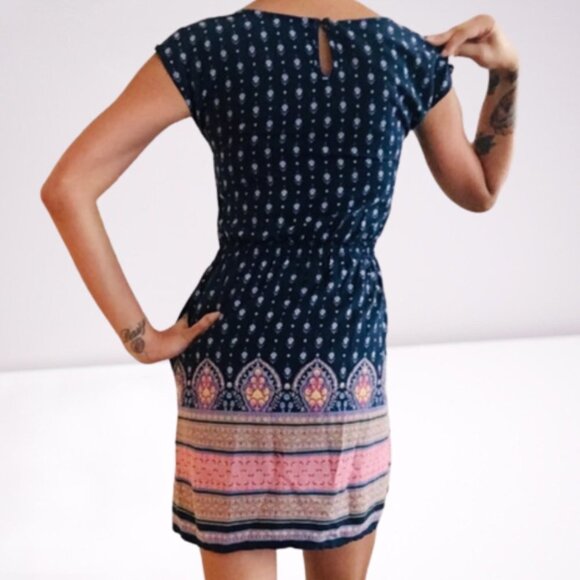 Mossimo Supply Co Boho Floral Print Mini Dress - Picture 2 of 8